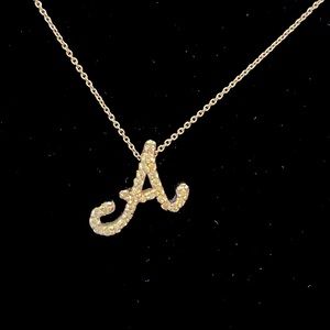 Diamond Roberto Coin Pave Initial Pendant